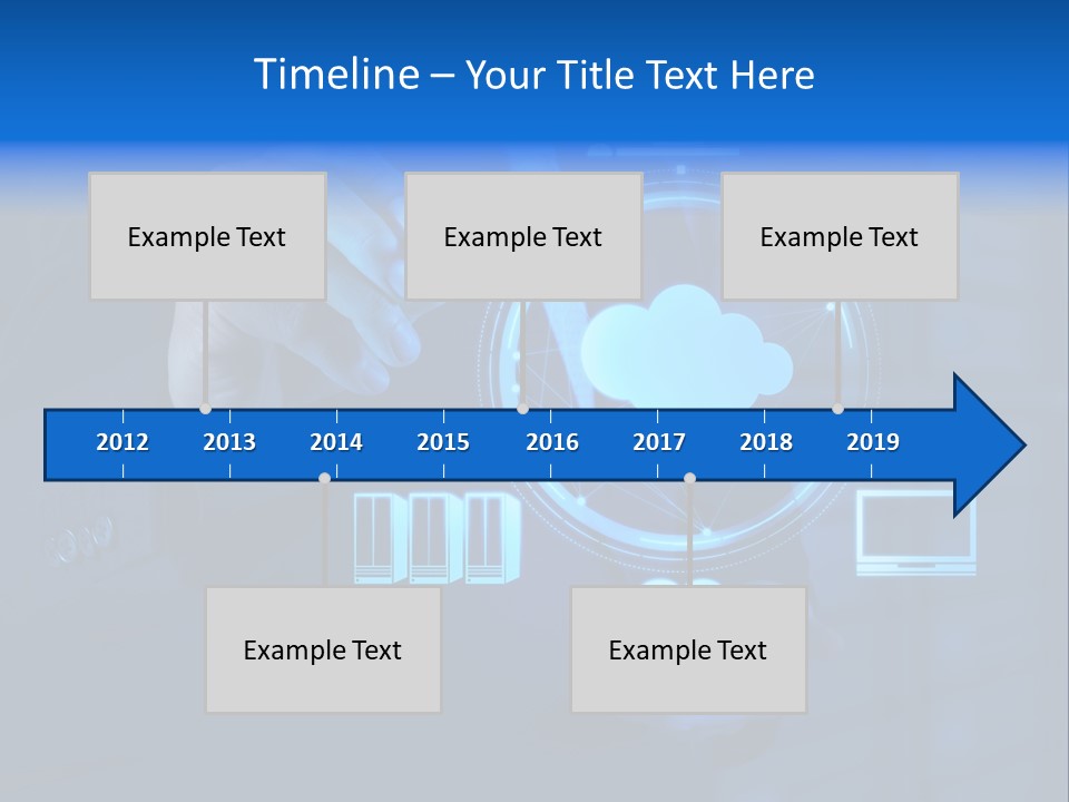 Computer Hand Concept PowerPoint Template
