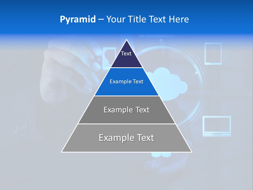 Computer Hand Concept PowerPoint Template