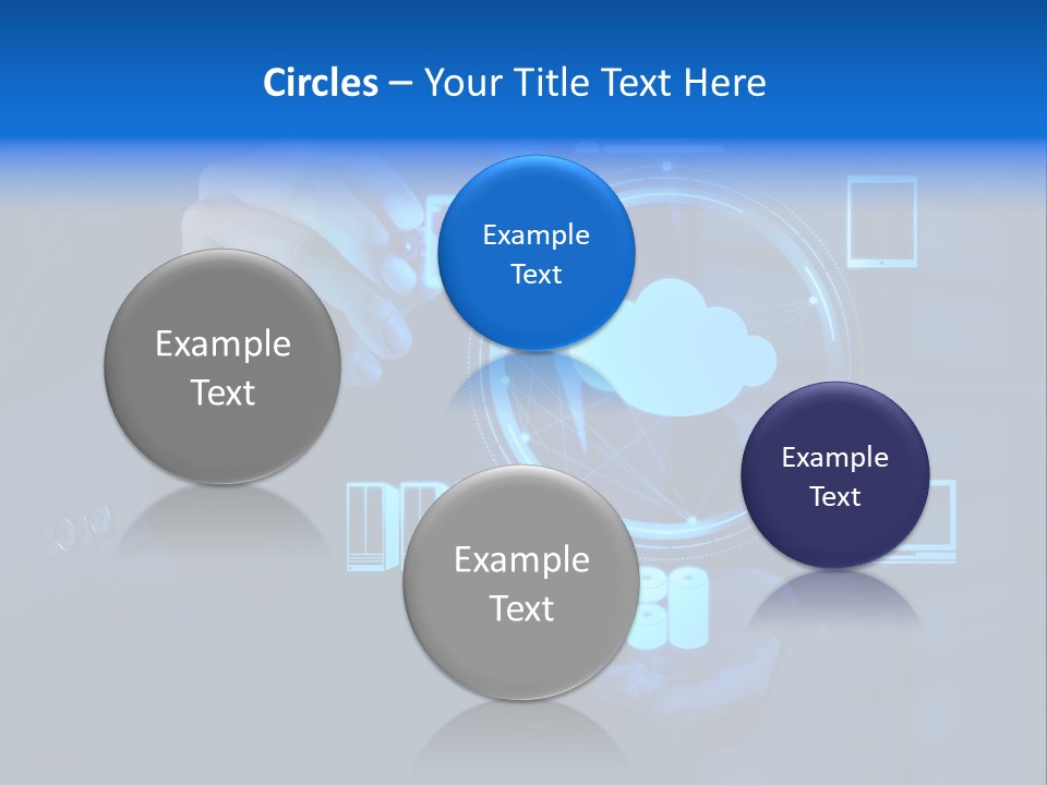 Computer Hand Concept PowerPoint Template