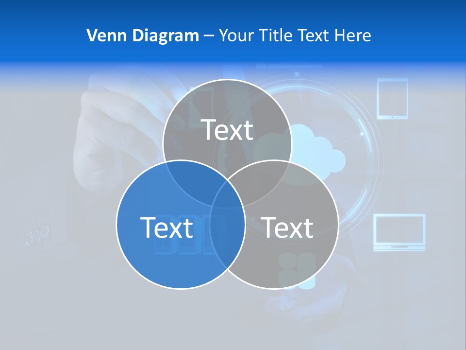 Computer Hand Concept PowerPoint Template