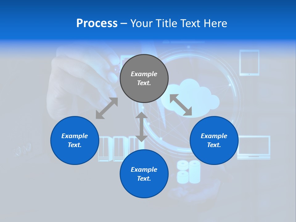 Computer Hand Concept PowerPoint Template