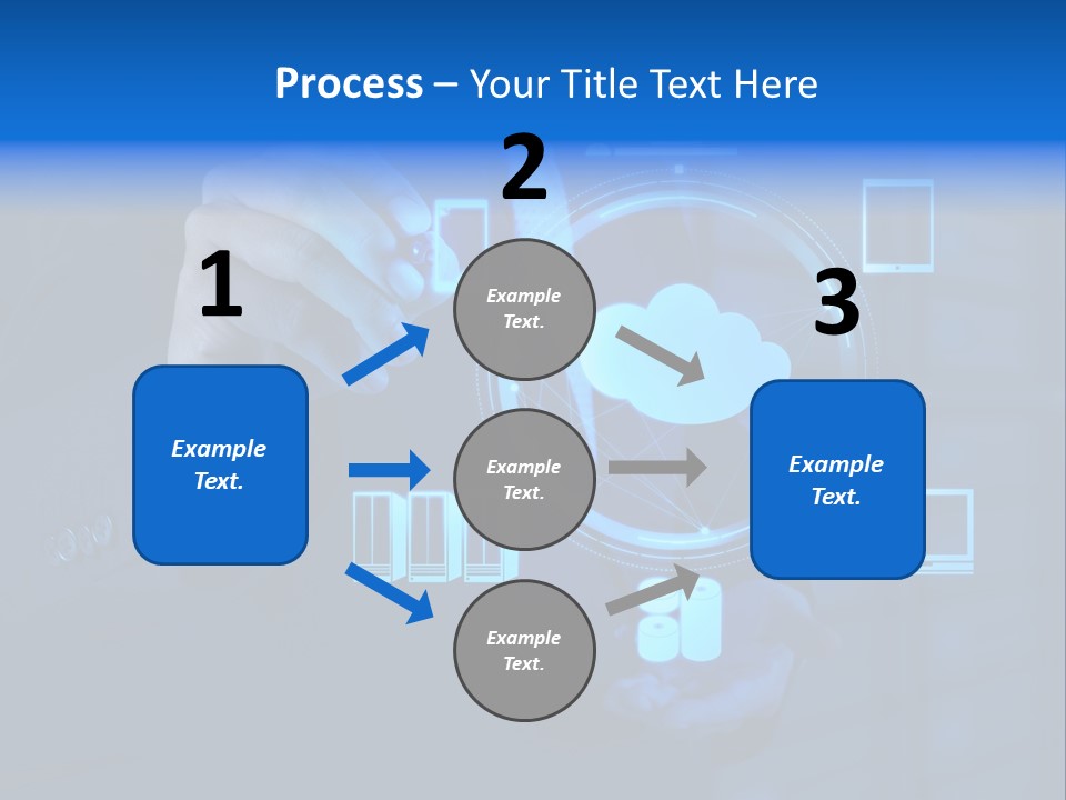 Computer Hand Concept PowerPoint Template