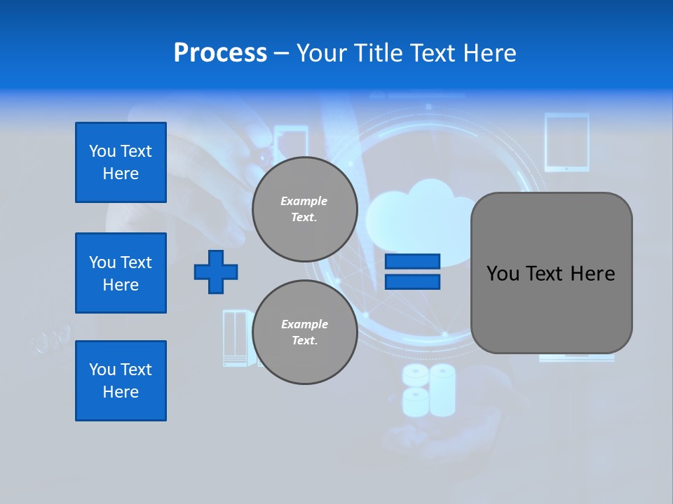 Computer Hand Concept PowerPoint Template