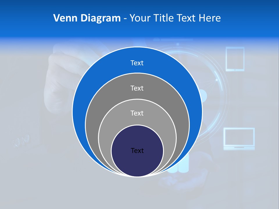 Computer Hand Concept PowerPoint Template