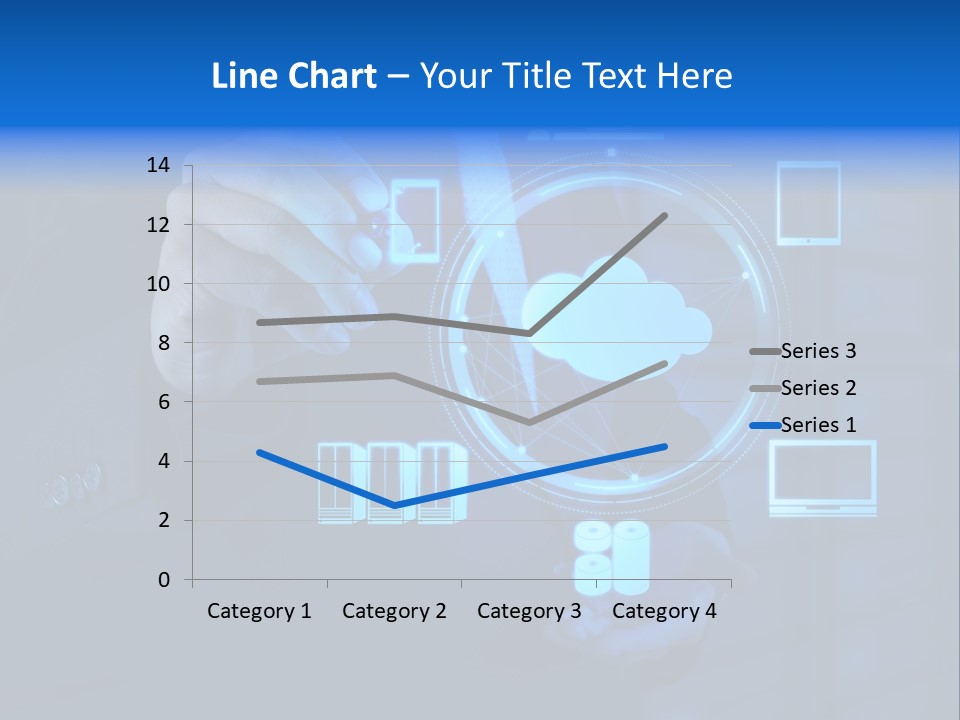 Computer Hand Concept PowerPoint Template