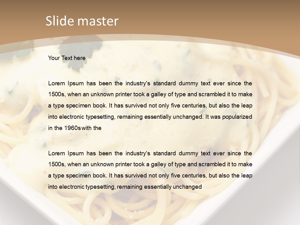 Plate Butter Sauce PowerPoint Template