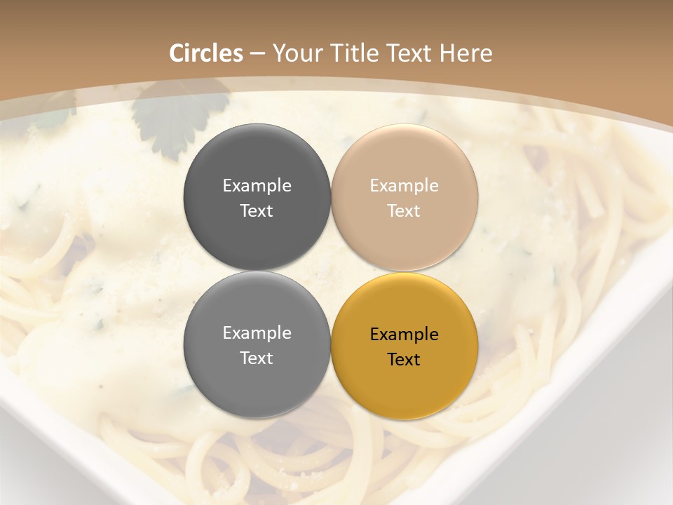 Plate Butter Sauce PowerPoint Template