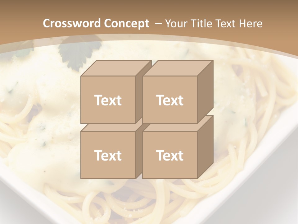 Plate Butter Sauce PowerPoint Template