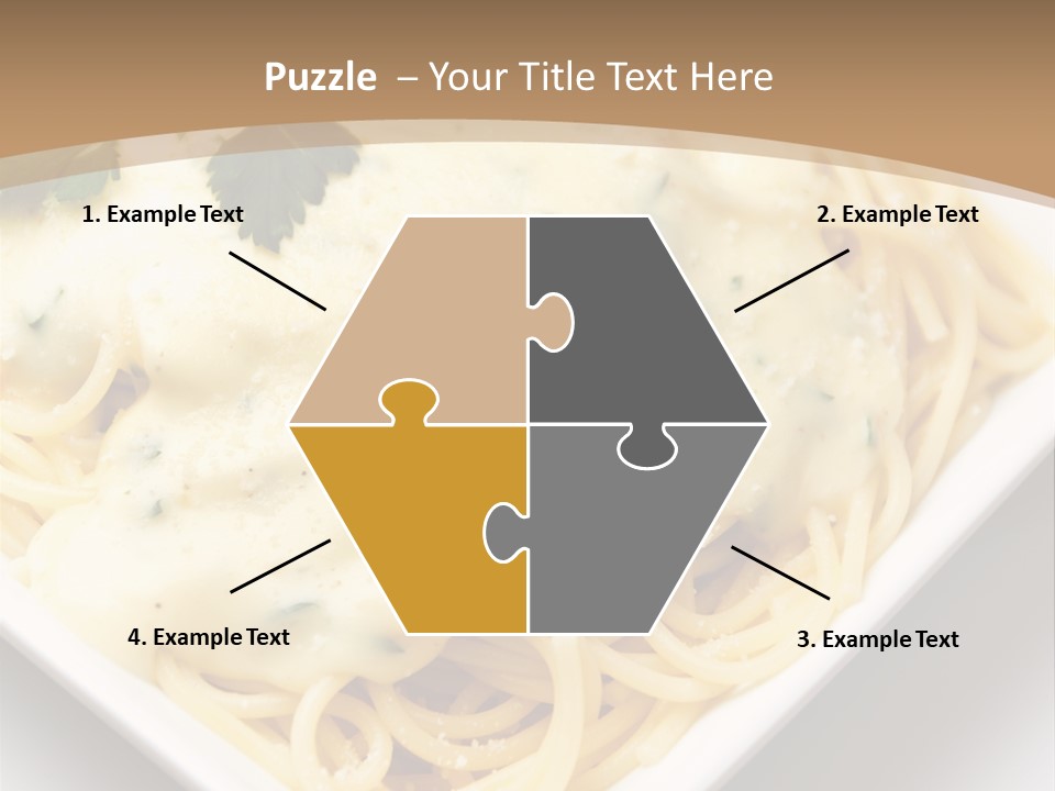 Plate Butter Sauce PowerPoint Template