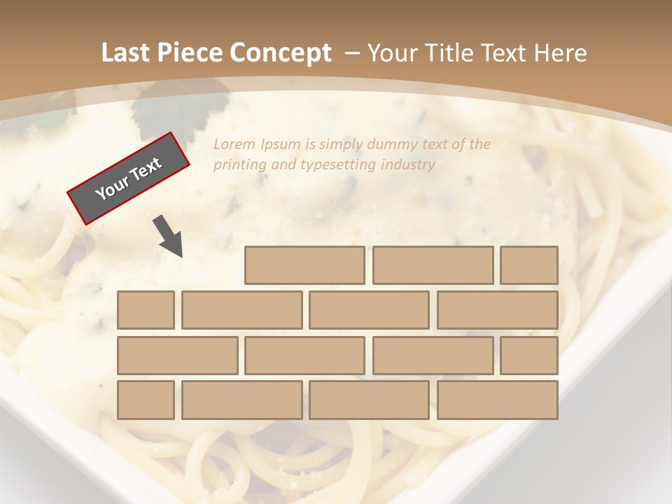 Plate Butter Sauce PowerPoint Template