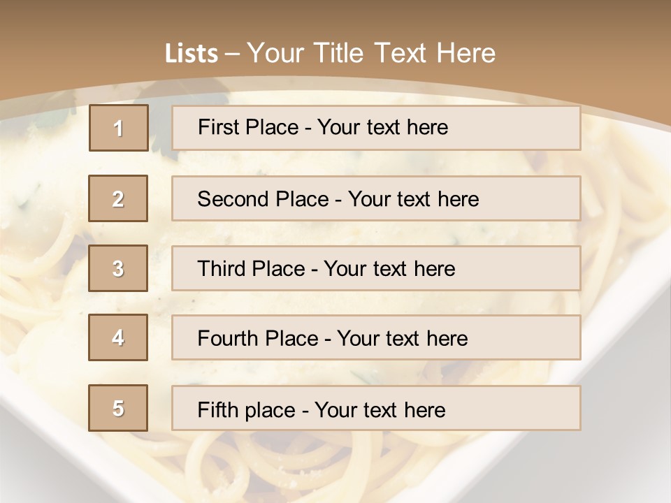 Plate Butter Sauce PowerPoint Template