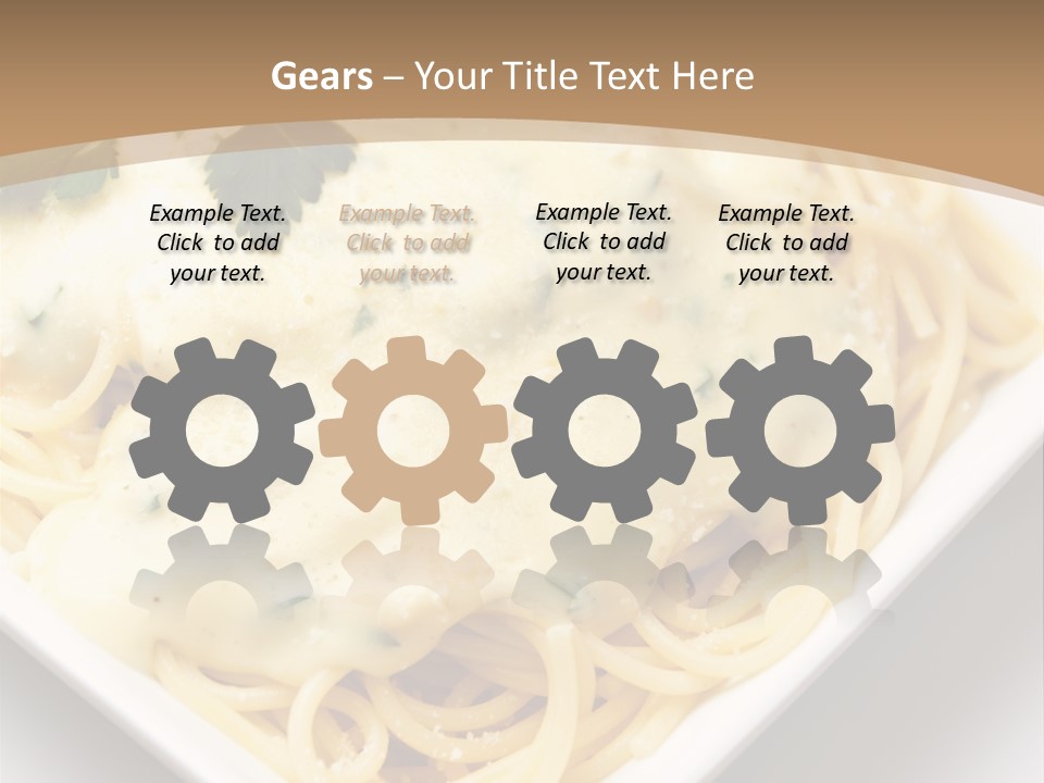 Plate Butter Sauce PowerPoint Template