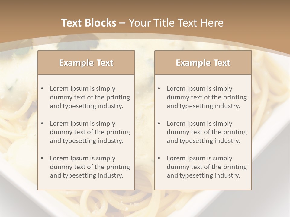 Plate Butter Sauce PowerPoint Template