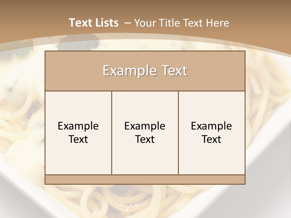 Plate Butter Sauce PowerPoint Template