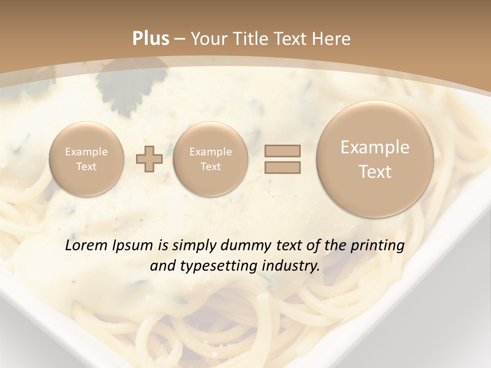 Plate Butter Sauce PowerPoint Template