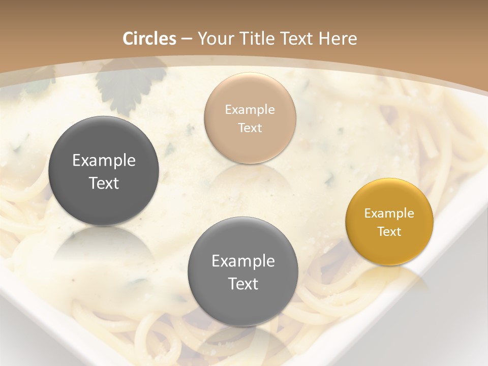 Plate Butter Sauce PowerPoint Template