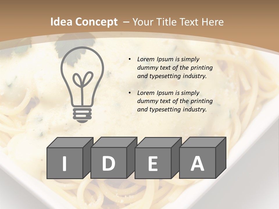 Plate Butter Sauce PowerPoint Template