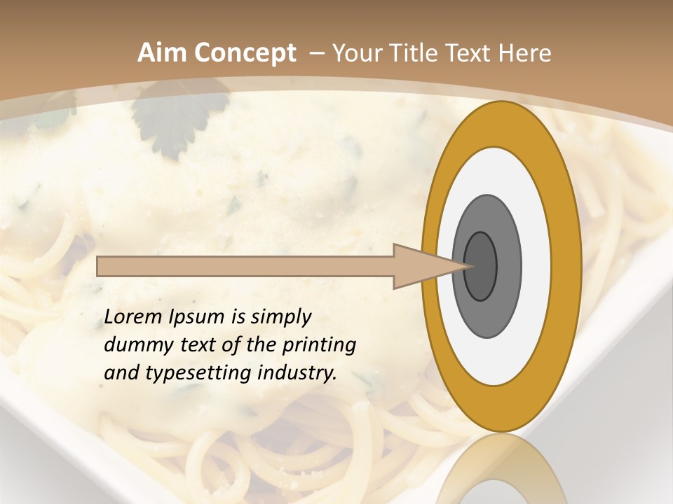 Plate Butter Sauce PowerPoint Template