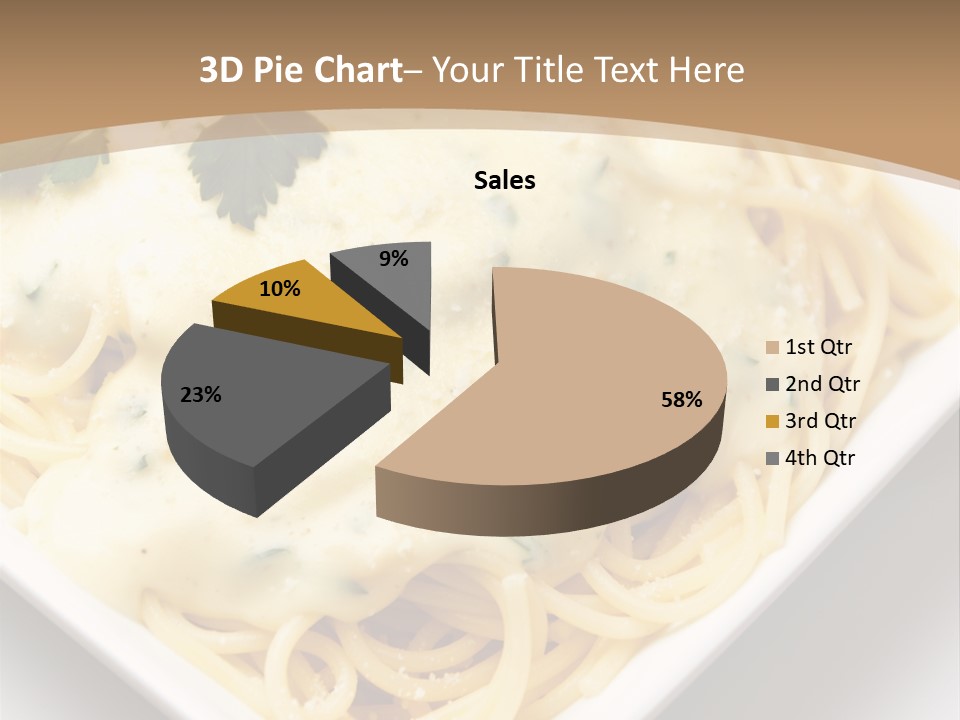 Plate Butter Sauce PowerPoint Template