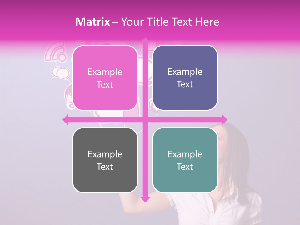 Connection Internet Standing PowerPoint Template