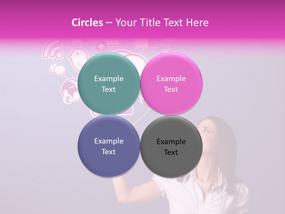 Connection Internet Standing PowerPoint Template
