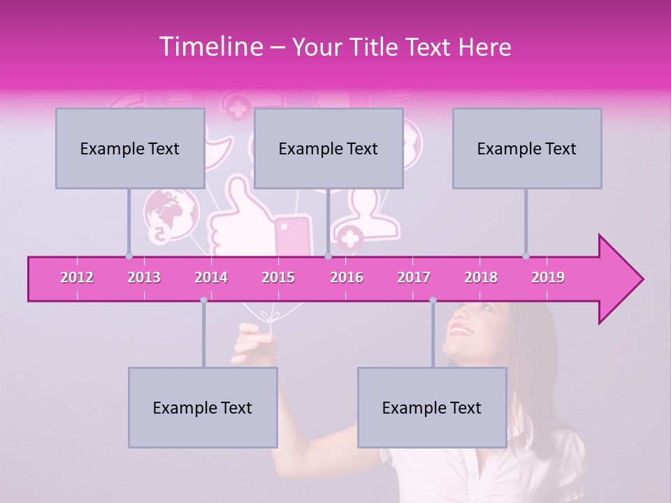 Connection Internet Standing PowerPoint Template