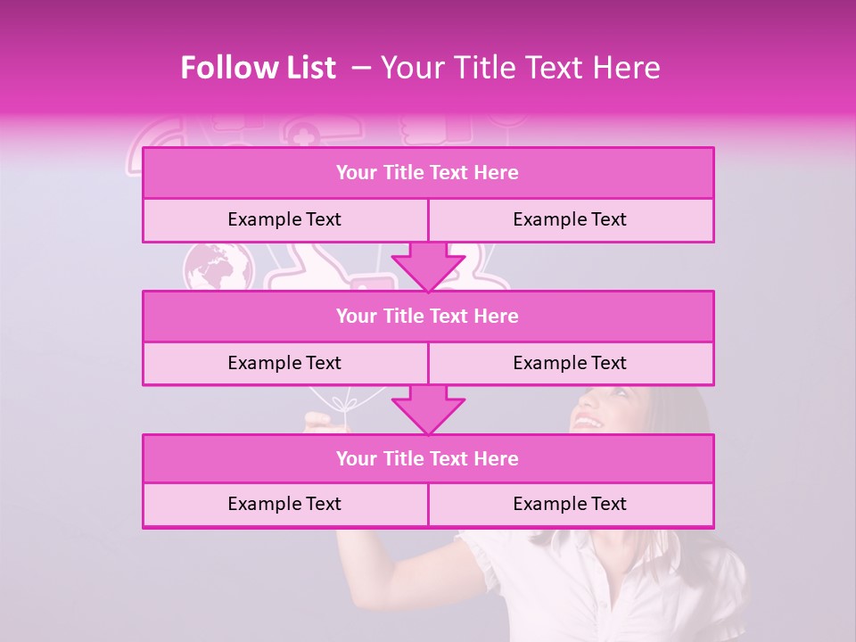 Connection Internet Standing PowerPoint Template