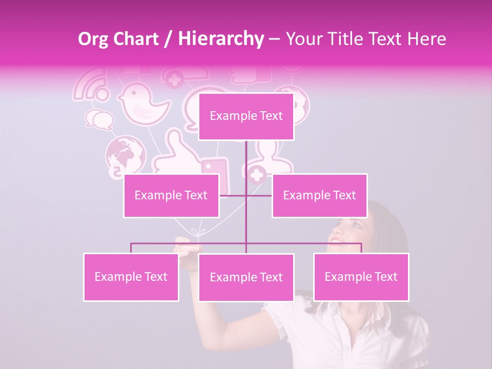 Connection Internet Standing PowerPoint Template