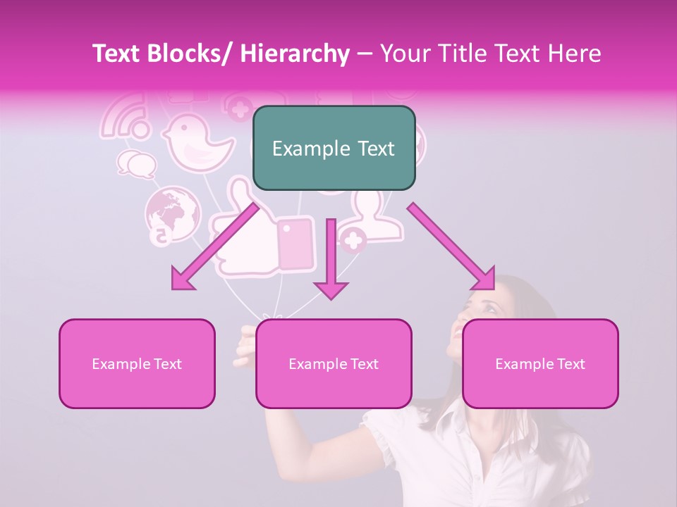 Connection Internet Standing PowerPoint Template
