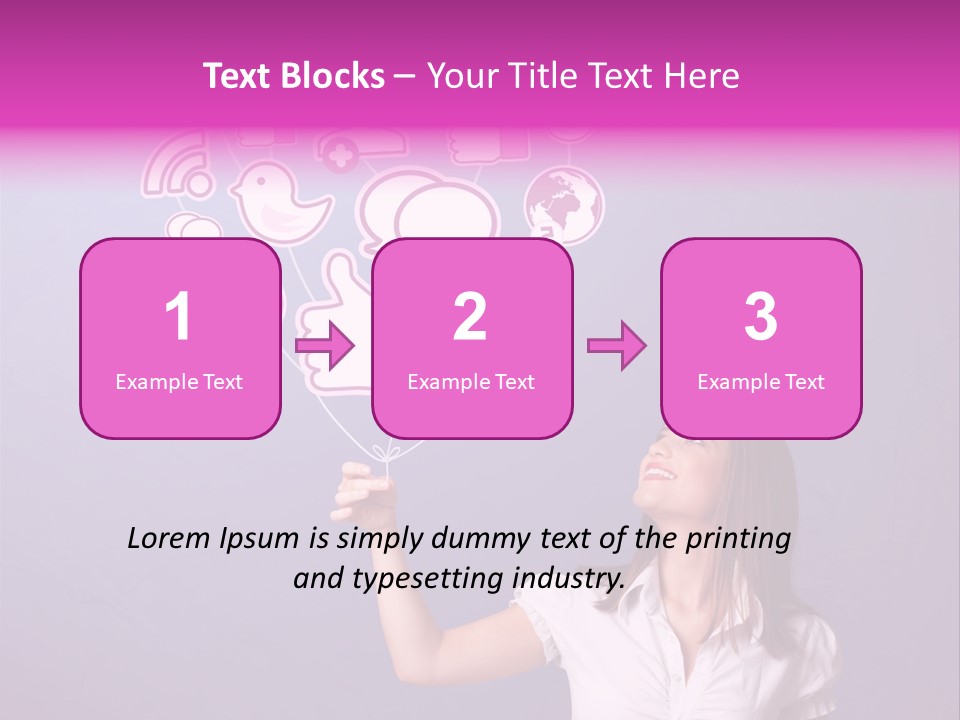 Connection Internet Standing PowerPoint Template