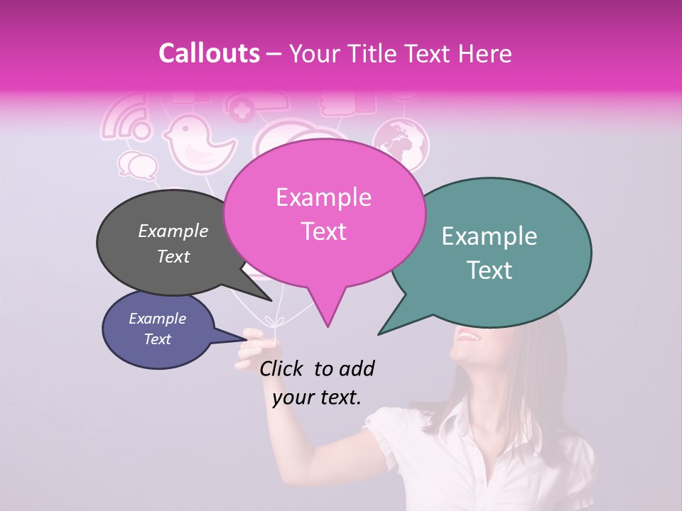 Connection Internet Standing PowerPoint Template