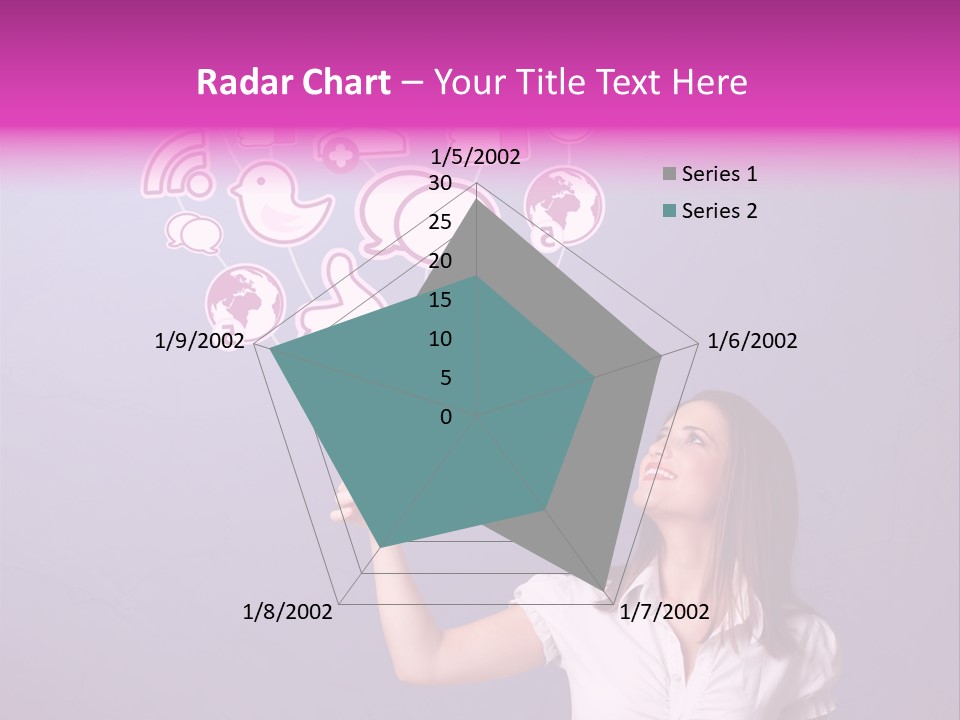 Connection Internet Standing PowerPoint Template