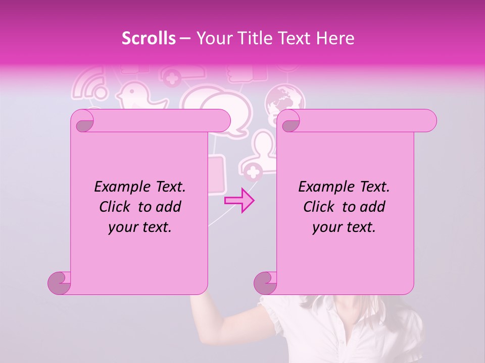 Connection Internet Standing PowerPoint Template
