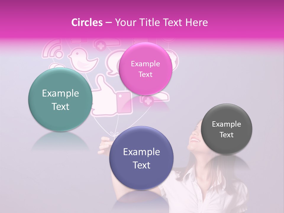 Connection Internet Standing PowerPoint Template