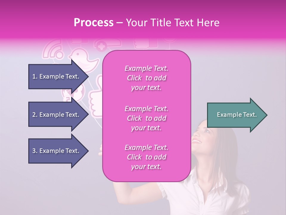 Connection Internet Standing PowerPoint Template