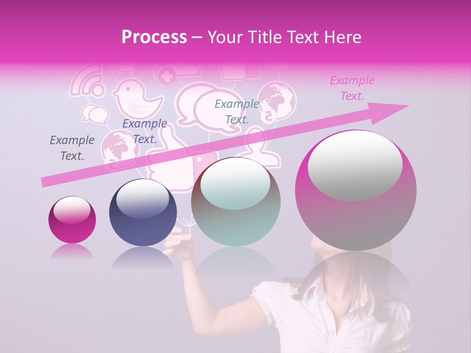Connection Internet Standing PowerPoint Template