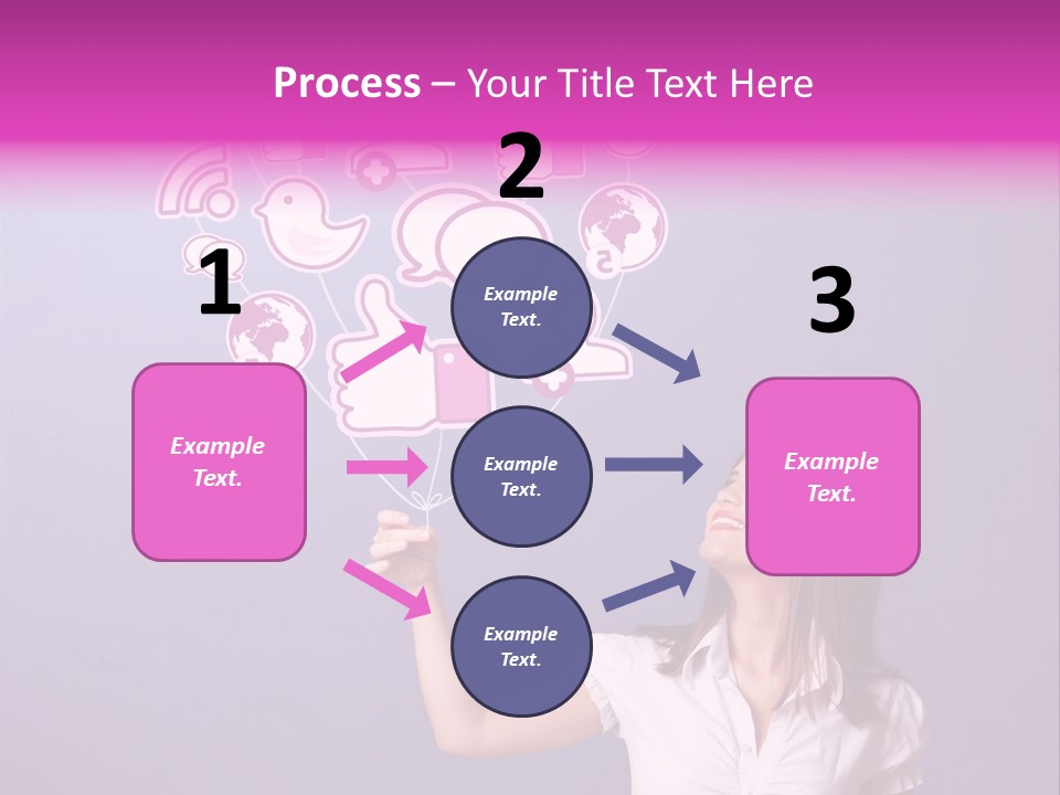 Connection Internet Standing PowerPoint Template