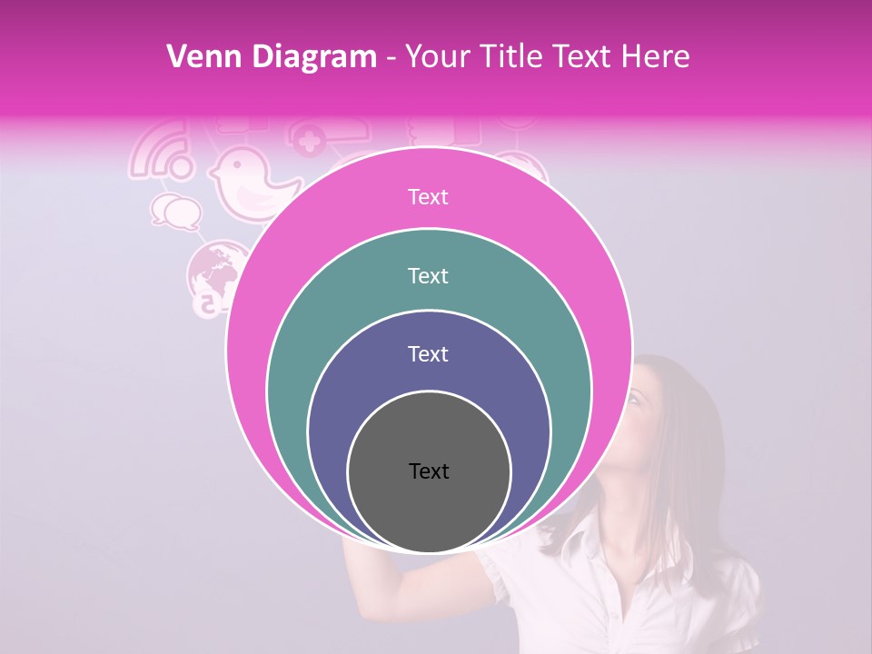 Connection Internet Standing PowerPoint Template