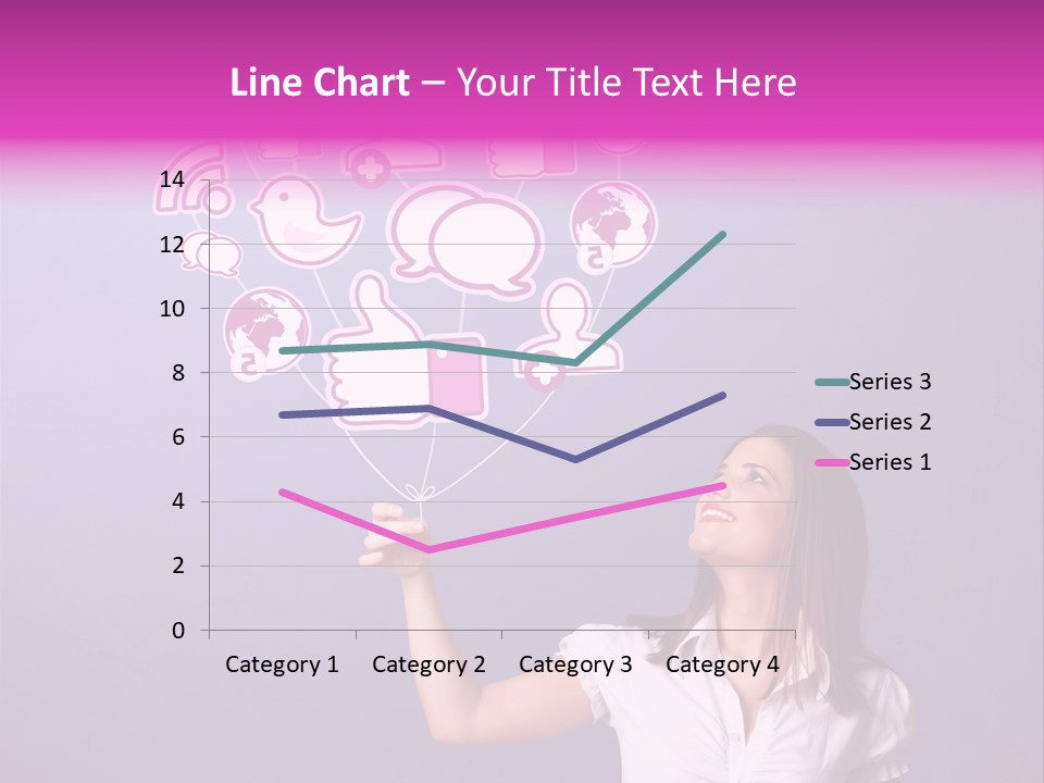 Connection Internet Standing PowerPoint Template