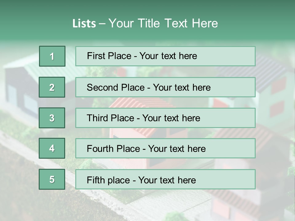 Dwell Miniature Toy PowerPoint Template