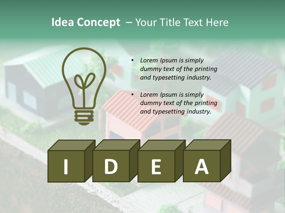 Dwell Miniature Toy PowerPoint Template