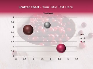 A Bowl Of Cranberries On A White Table PowerPoint Template