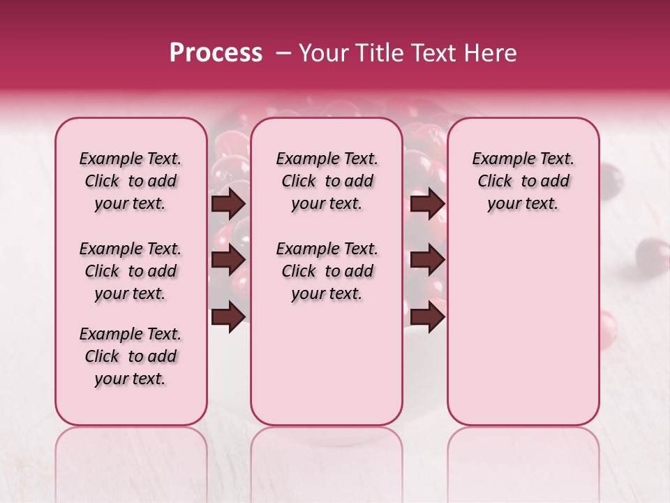 A Bowl Of Cranberries On A White Table PowerPoint Template