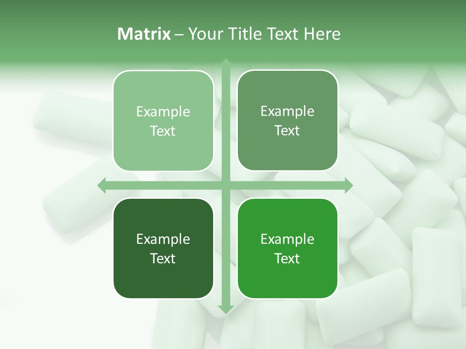 Herbal Aroma Mint Chewinggum PowerPoint Template