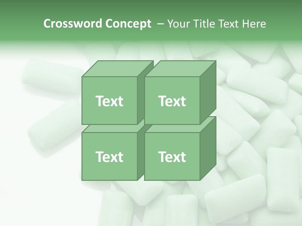 Herbal Aroma Mint Chewinggum PowerPoint Template