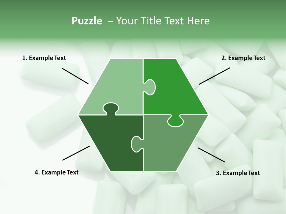 Herbal Aroma Mint Chewinggum PowerPoint Template