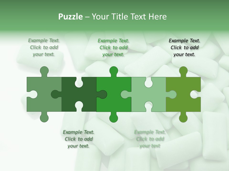 Herbal Aroma Mint Chewinggum PowerPoint Template