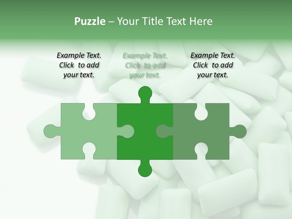 Herbal Aroma Mint Chewinggum PowerPoint Template