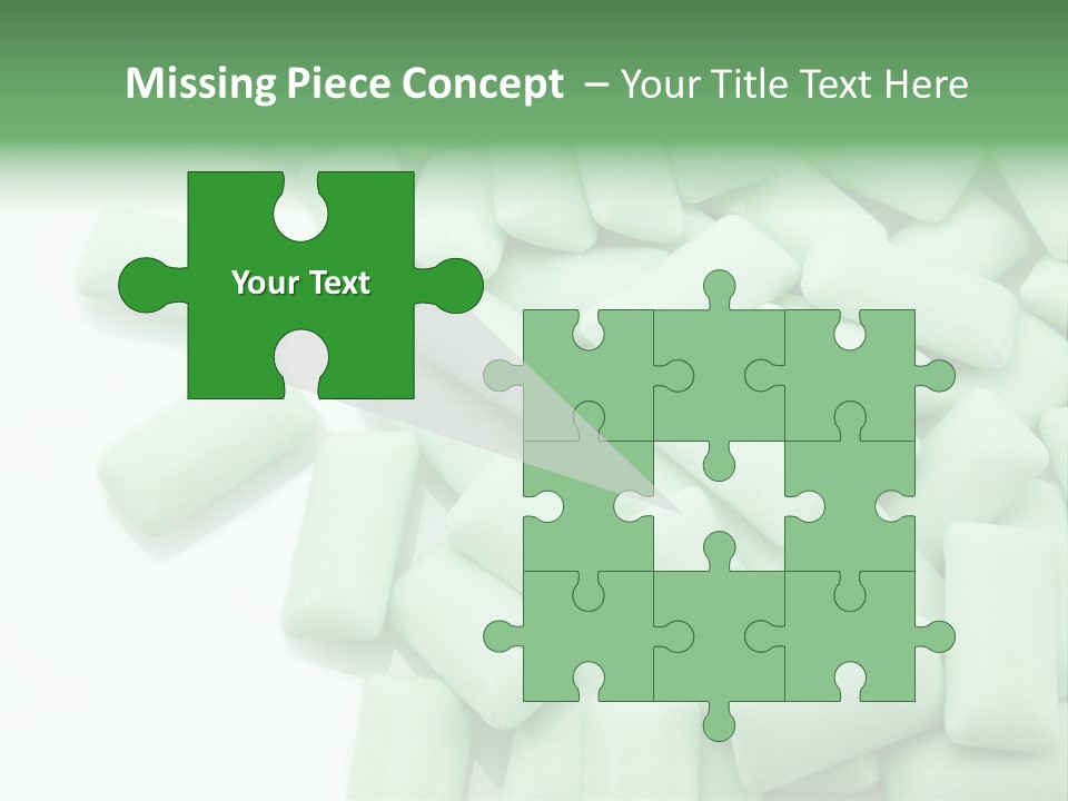 Herbal Aroma Mint Chewinggum PowerPoint Template