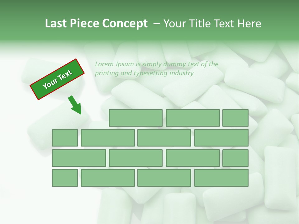 Herbal Aroma Mint Chewinggum PowerPoint Template